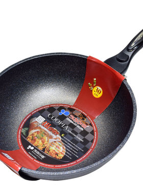 正品韩国不粘锅麦饭石无烟通用