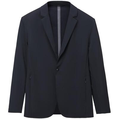 海澜之家无痕热压平驳领休闲西服