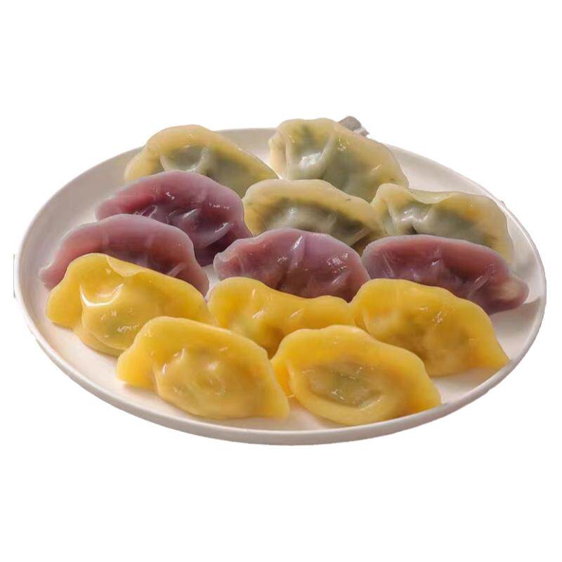 纯素蔬菜饺无蛋奶无五辛妙维根荠菜素饺纯素水饺寺庙素食无荤蒸饺