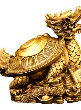 纯铜龙龟八卦金钱赑屃霸下黄铜