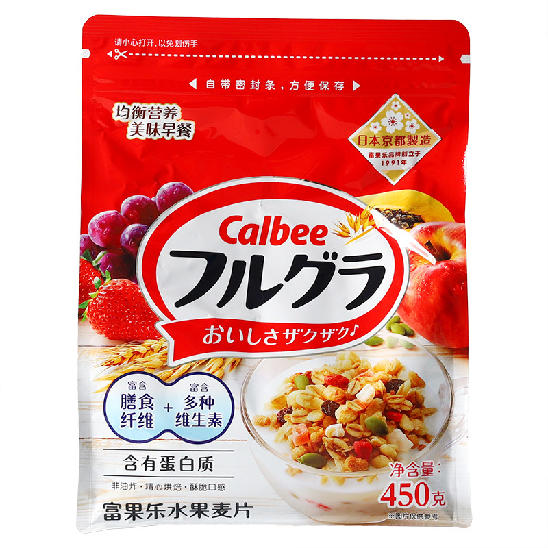 卡乐比富果乐减少糖原味水果麦片
