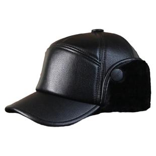 老头帽男帽子男冬季护耳雷锋帽保暖棉帽皮帽爷爷中老年老人帽冬天