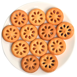 嘉士利果乐果香果酱夹心饼干休闲网红零食品办公室曲奇小圆饼送礼