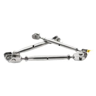 304不锈钢花篮螺栓 钢丝绳收紧拉紧器 花兰螺丝 闭体花兰 M5-M20