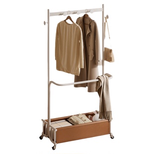 安居客挂衣架落地卧室床尾晚上放衣服神器不占空间次净衣架可移动