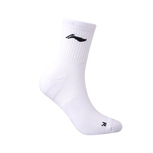 李宁袜子运动专业羽毛球专用正品足篮球中筒棉袜男女跑步吸汗透气