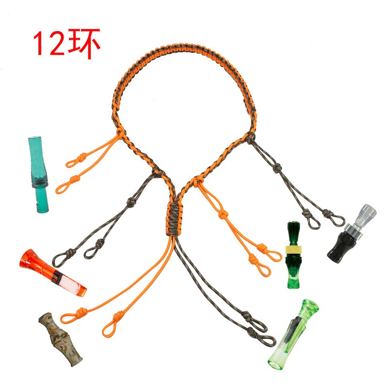 户外装备项圈 户外野营田猎用品 伞绳编织口哨吊绳