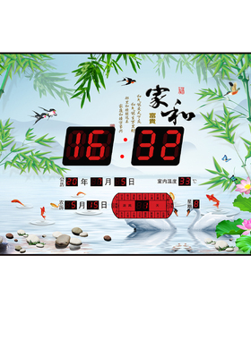 遮挡配电箱万年历装饰画显示时间