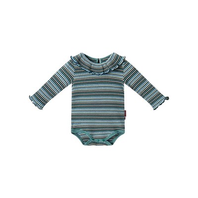 Milkbarn婴儿荷叶边领包屁衣