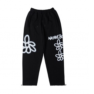 ARCHIVE BOLD 939新款运动裤松紧腰街舞休闲长裤男女韩国代购涂鸦