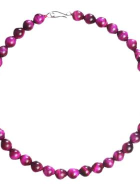 sasia浆果玫红项链新中式长项链