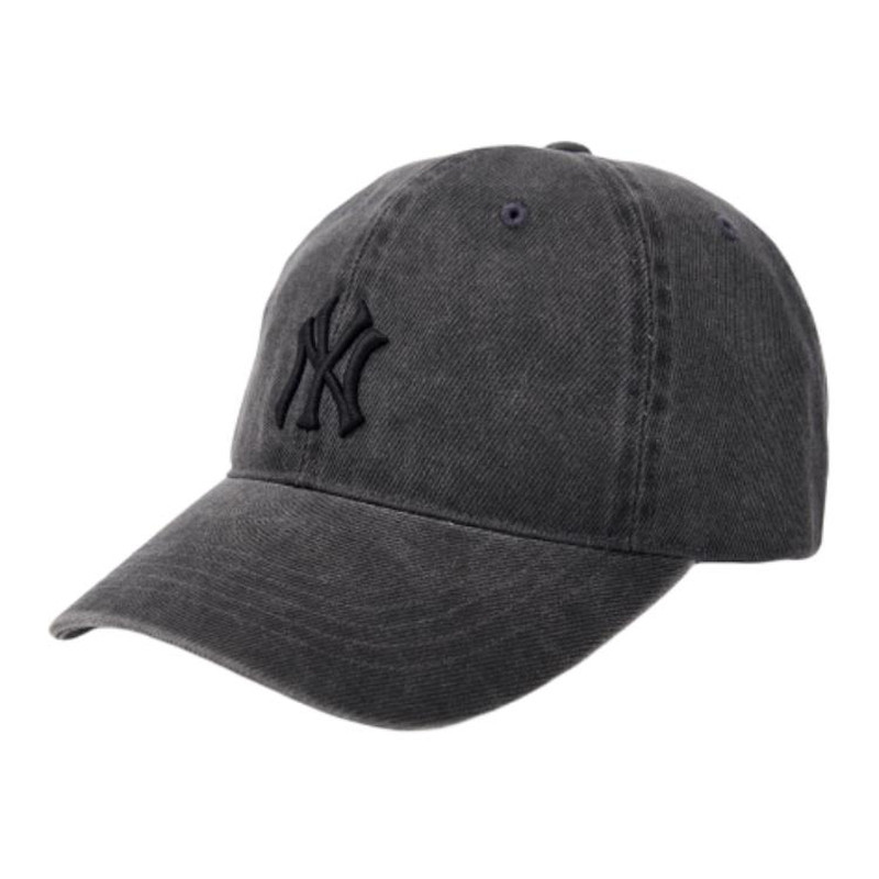 韩国正品MLB棒球帽子防晒帽NY字母韩版遮阳帽灰色做旧鸭舌帽夏季