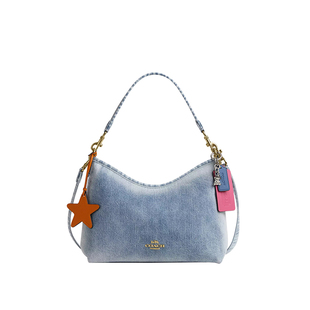 【正品保证】COACH/蔻驰新款Laurel 31流浪包单宁牛仔单肩斜挎