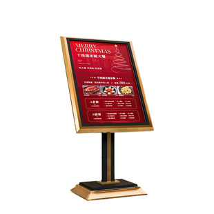 酒店门口展示牌水牌大厅指示牌立式钛金导向引导牌大堂迎宾广告牌