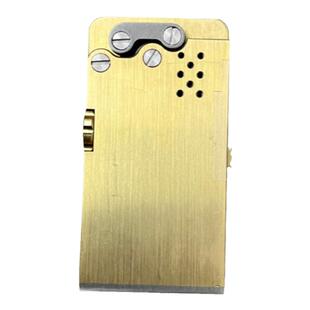 名爵打火机黄铜4代机械战甲自动弹射打火机复古煤油拿骚五代龙舌