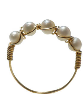 轻奢手工美国14k包金女气质小指