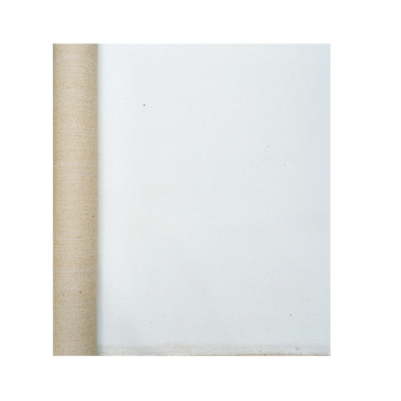 中粗纹亚麻混纺涂层油画布幅宽170cm220cm成品混合亚麻布油画框布
