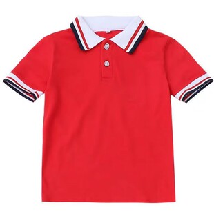 幼儿园园服小学生校服班服夏季短袖纯棉POLO衫英伦风运动儿童T恤