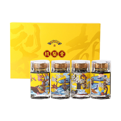 龙润堂记极梨膏4瓶装雪秋礼盒装