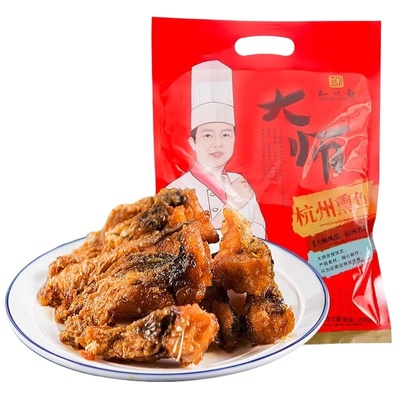 知味观杭州熏鱼干酥鱼爆鱼零食特产凉菜熟食即食下酒菜