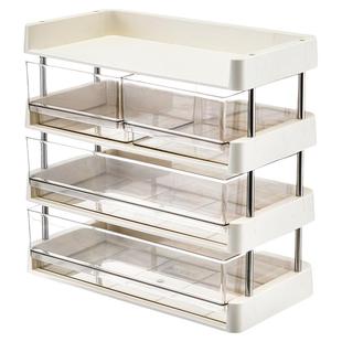 多功能置物架茶包收纳盒零食桌面置物架办公室茶水间透明展示架