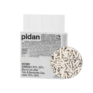 pidan猫砂豆腐膨润土混合砂2.4kg 吸臭结团皮蛋猫砂猫咪用品