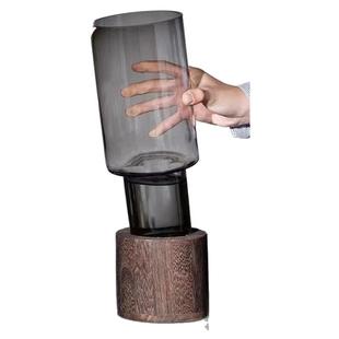 轻奢富贵竹专用水培玻璃花瓶玄关电视柜办公桌装饰摆件客厅插花