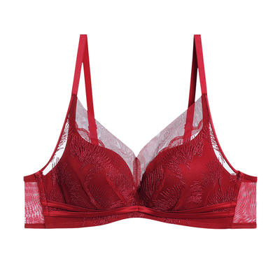 爱慕本命年红色大胸显小小胸聚拢