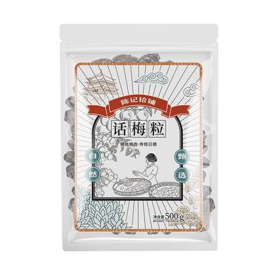 陈记拾铺酸话梅粒500g净重九制凉果李干果脯特产孕妇休闲零食