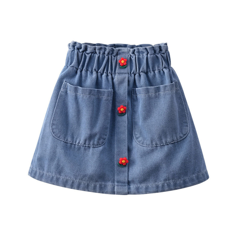 女宝夏季漂亮的牛仔短裙