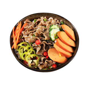 【爆！9.9抢整箱】荞麦刀削面0脂主食无糖精杂粮粗粮黑全麦宽面条