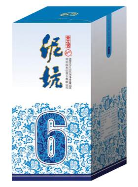 邢台青花6单瓶装500ml浓香型白酒