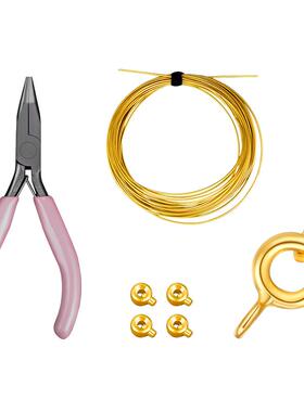 穿珍珠专用线和扣头diy材料