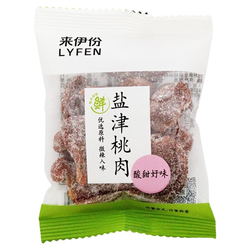 来伊份盐津桃肉500g蜜饯果脯