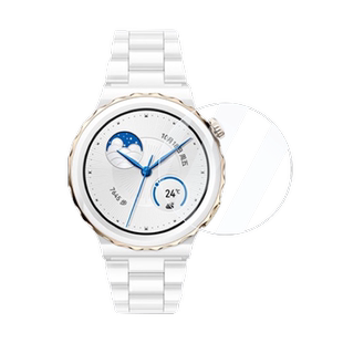 适用华为WATCH GT3 Pro手表钢化膜43/46mm表盘贴膜GT3Pro陶瓷款/钛金属表膜玻璃镜片贴膜gt3 Pro全覆盖保护膜