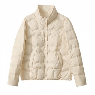 立领爆品!95白鹅绒短款三防轻薄款立领羽绒服外套女25冬季新款