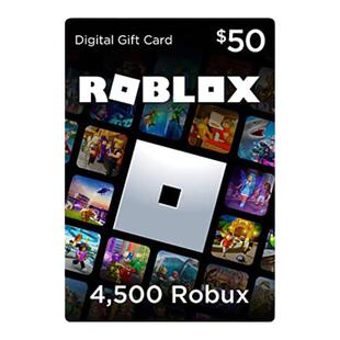 全球版Roblox礼品卡Robux Card罗布乐思游戏充值卡50美元4500R币