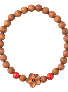 巴布亚檀香佛珠手链复古风桃木