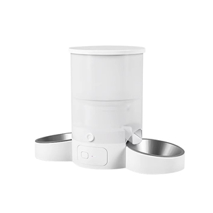 哈巴斯自动喂食器猫双碗宠物智能远程定时定量双猫咪多猫粮投喂器