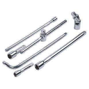 1/2套筒连接杆L弯杆大中小飞变径接头3/8万向节转换头1/4滑杆配件