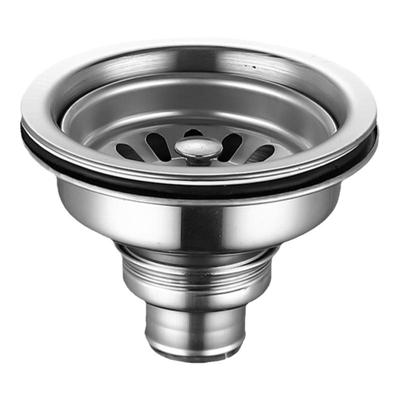 304全不锈钢洗手盆110下水器加长牙洗衣池下水口大理石槽浴室漏斗