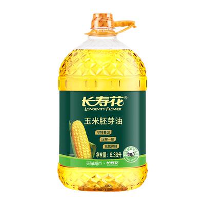 长寿花压榨一级充氮玉米油6.38L