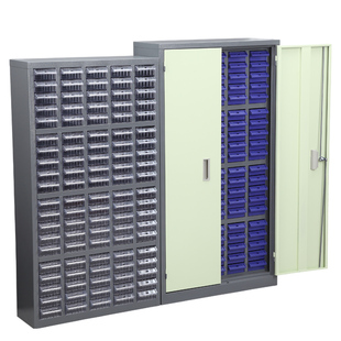 征东 车间仓库配件柜 抽屉式75/100抽落地分格带锁带门零件工具柜