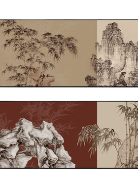 客厅餐厅新中式原创国潮装饰画