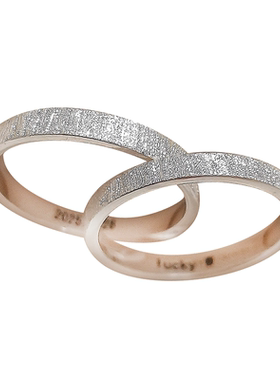 999纯银情侣戒指简约ins小众设计对戒刻字男女一对钉砂不掉色耐磨