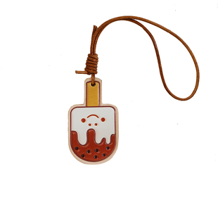 葱木 小众植鞣皮质挂件可爱包挂件 有趣的包包挂件小饰品ins风