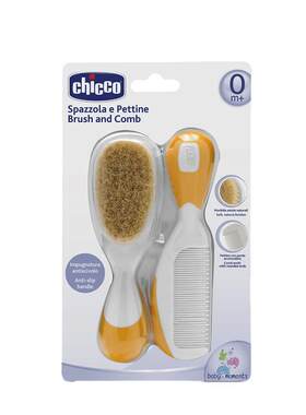 chicco儿童羊毛梳软毛刷套装