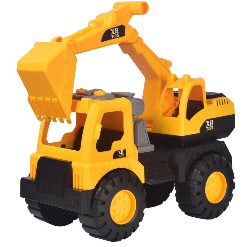 加厚惯性大号挖掘机儿童工程车翻斗车铲车挖土机男孩玩具汽车模型