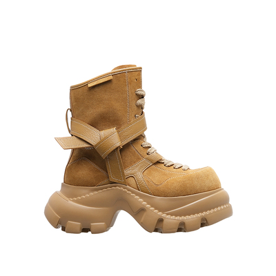 【张婉儿同款】复古厚底拳击靴