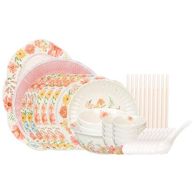 摩登主妇釉下彩餐具套装碗盘家用